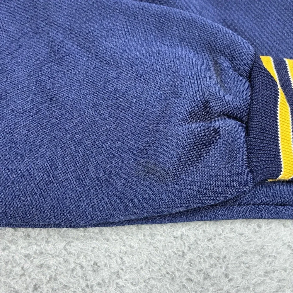 Vintage Notre Dame Nylon Crewneck Sweatshirt Mens Large Blue 70s 80s USA